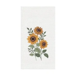 Sunflower Waffle Weave Towel