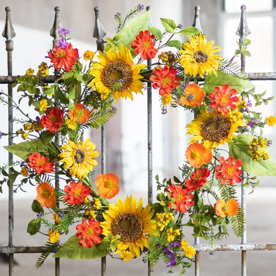 Sunflower Wreath - Bright Floral Wreath