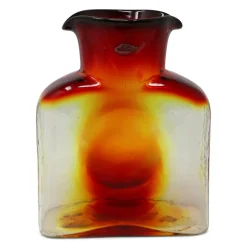 Tangerine Water Bottle - Blenko - Large or Mini
