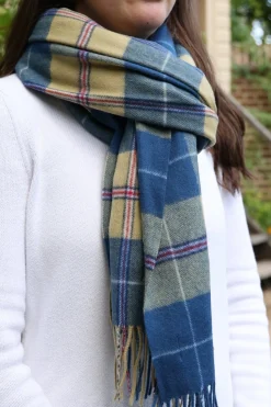 Tartan Shawl - Wool Stole - Wool Oversized Scarf