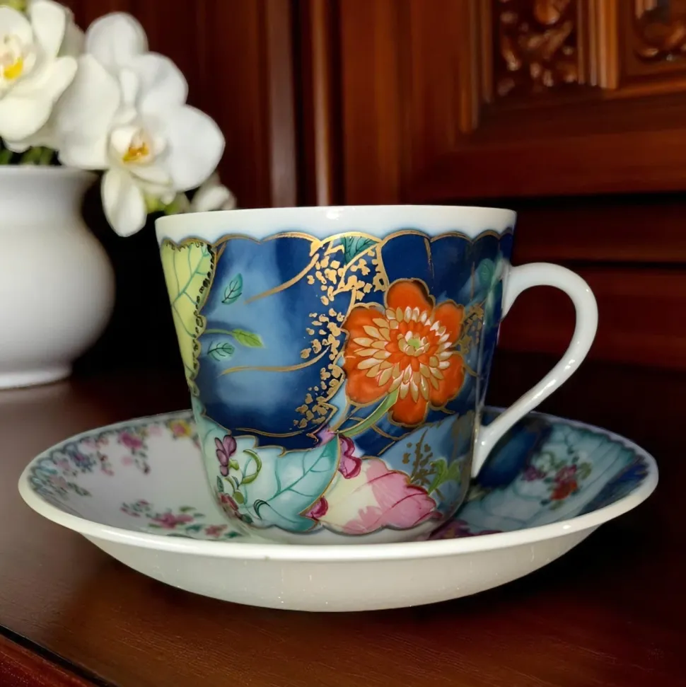 Tobacco Leaf Cup & Saucer
