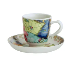 Tobacco Leaf Demitasse Cup & Saucer