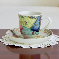 Tobacco Leaf Demitasse Cup & Saucer