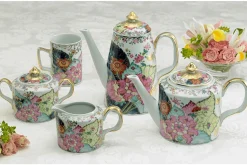 Tobacco Leaf Fine Hard Porcelain Teapot