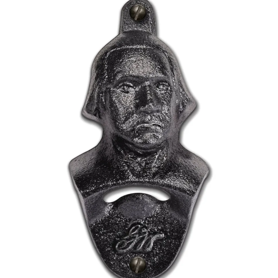 Wall Mounted Bottle Opener - Black Iron